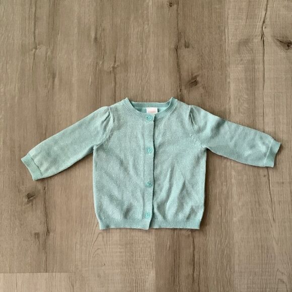 GYMBOREE | Mint | SPARKLE CARDIGAN - Picture 2 of 4